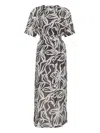 Brunello Cucinelli Floral Print Dress With Monili