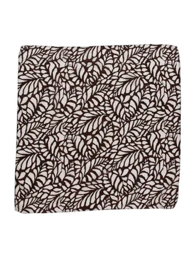 Pre-owned Brunello Cucinelli Floral Print Scarf In Brown