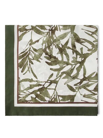 BRUNELLO CUCINELLI FLORAL-PRINT SCARF