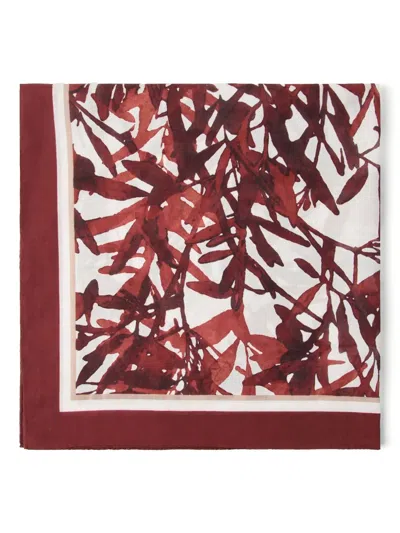 BRUNELLO CUCINELLI FLORAL-PRINT SCARF