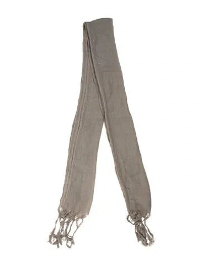 Pre-owned Brunello Cucinelli Floral Print Shawl In Green