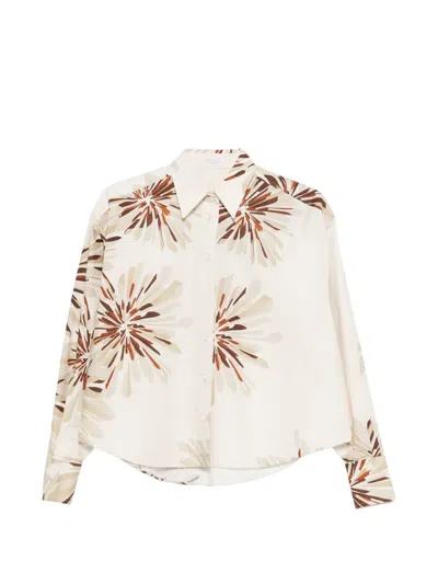 Brunello Cucinelli Cotton Shirt Mother Of Pearl In Neutral