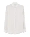 Brunello Cucinelli Floral-print Shirt In White