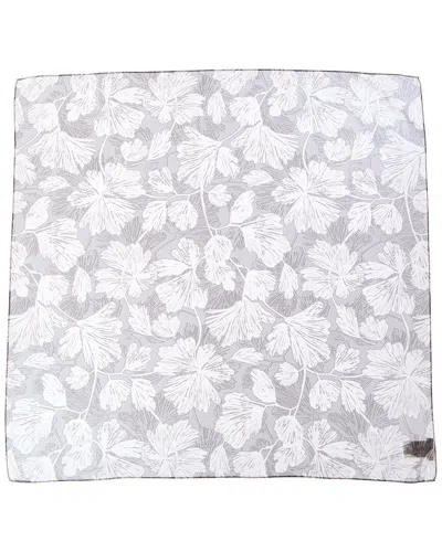 Brunello Cucinelli Floral-printed Square Silk Scarf
