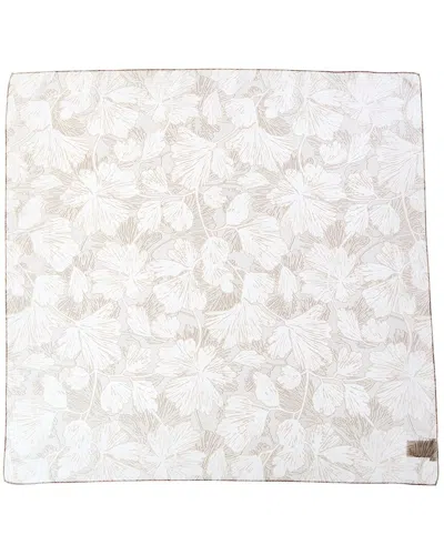 Brunello Cucinelli Floral-printed Square Silk Scarf
