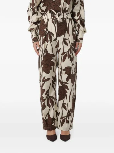 Brunello Cucinelli Floral-print Cargo Pants In Neutral