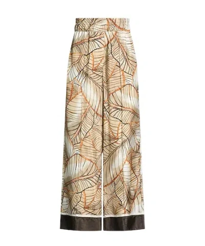Brunello Cucinelli Floralprint Satin Sleep Trousers In Multi