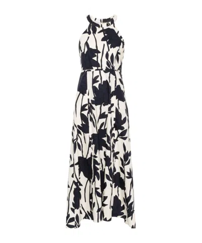 Brunello Cucinelli Floral-printed Sleeveless Maxi Dress In Black