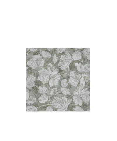 Brunello Cucinelli Floral-printed Square Scarf In Green