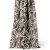 Brunello Cucinelli Flower Print Scarf In Gray