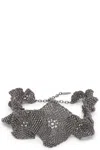 Brunello Cucinelli 'adjustable Flower Sculpted Chain Link Choker'