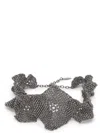 Brunello Cucinelli Flower Sculptured Choker In Silver