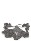 Brunello Cucinelli Flower Sculptured Choker In Silver