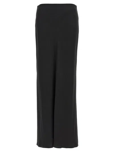 Brunello Cucinelli Fluid-bias Cut Skirt In Black