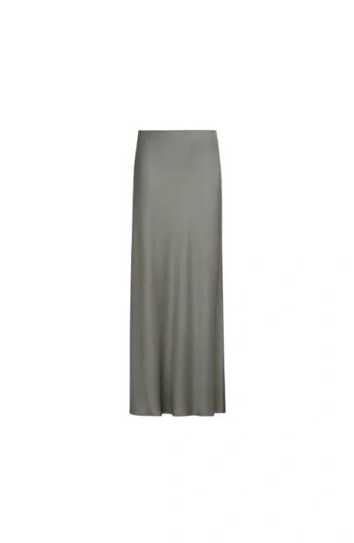 Brunello Cucinelli Fluid Bias-cut Skirt In Green