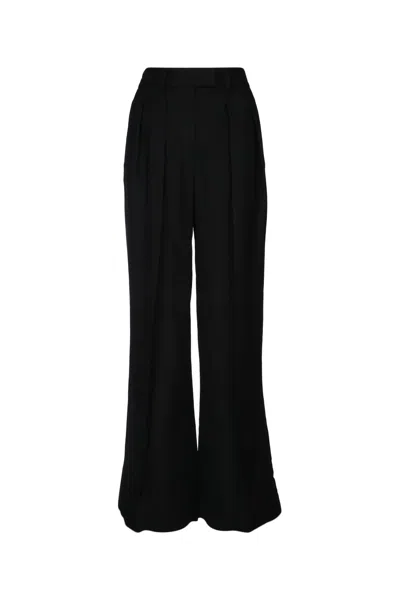 Brunello Cucinelli Fluid Linen Twill Double Pleat Wide Leg Trouser In C101