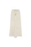 Brunello Cucinelli Monili Linen Maxi Skirt