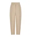 Brunello Cucinelli Linen Blend Trousers Pleated Front Pockets In Neutral