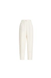 Brunello Cucinelli Fluid Twill Baggy Trousers In Neutral