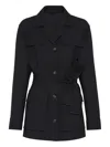 Brunello Cucinelli Fluid Twill Blazer In Black