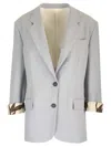 BRUNELLO CUCINELLI BRUNELLO CUCINELLI FLUID TWILL BLAZER