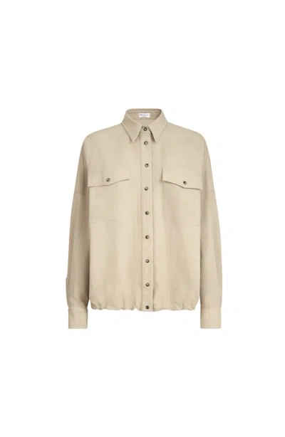 BRUNELLO CUCINELLI BRUNELLO CUCINELLI FLUID TWILL SHIRT