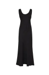 Brunello Cucinelli Fluid Twill Tank Dress In Black