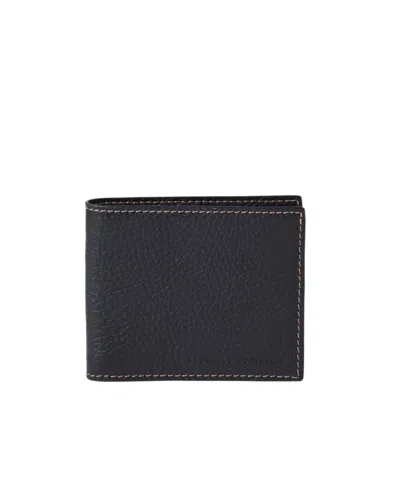 BRUNELLO CUCINELLI BRUNELLO CUCINELLI LOGO EMBOSSED BI-FOLD WALLET