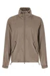 Brunello Cucinelli Foldable Unlined Jacket Puffer Jackets Gray In Gray