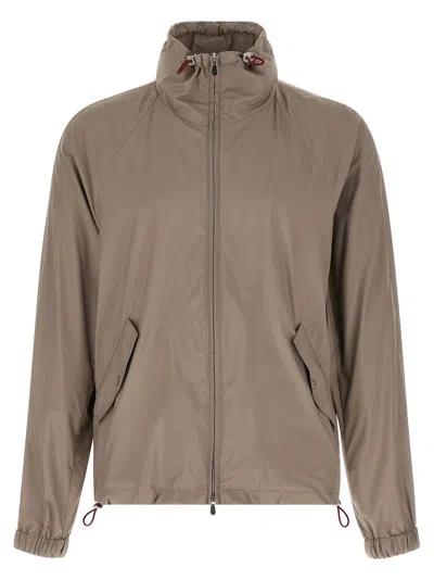 BRUNELLO CUCINELLI FOLDABLE UNLINED JACKET PUFFER JACKETS GRAY