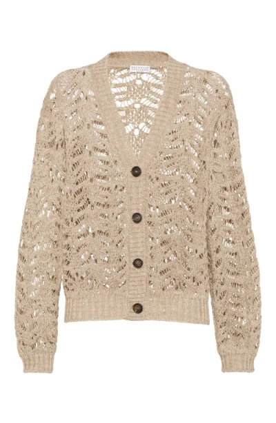 BRUNELLO CUCINELLI BRUNELLO CUCINELLI FOLIAGE LACE CARDIGAN