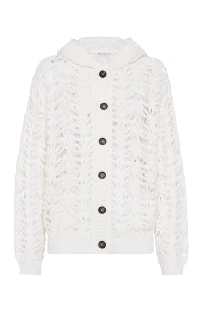 BRUNELLO CUCINELLI BRUNELLO CUCINELLI FOLIAGE LACE CARDIGAN