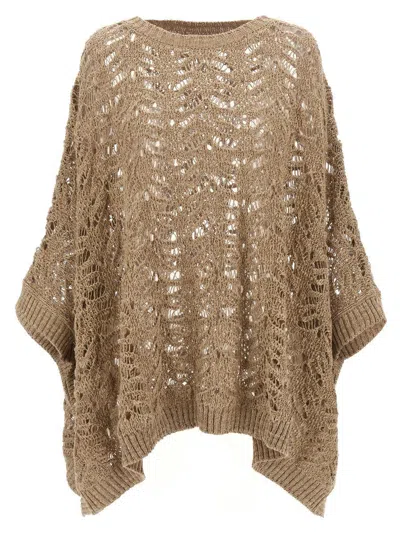 BRUNELLO CUCINELLI BRUNELLO CUCINELLI 'FOLIAGE LACE' PONCHO