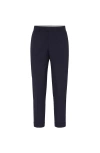 Brunello Cucinelli Super 150s Wool Striped Suit Trousers In Blue