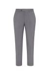 Brunello Cucinelli Men's Super 150s Lightweight Virgin Wool And Silk Formal Fit Trousers In Grey