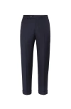 Brunello Cucinelli Trousers With Pleats In Navy Blue