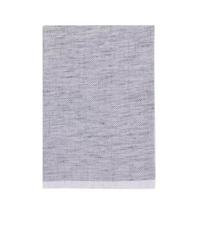 Brunello Cucinelli Frayed Edge Scarf In Gray