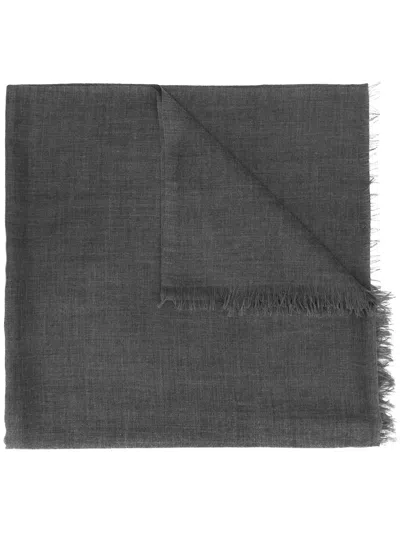 Brunello Cucinelli Schal Mit Fransen In Gray