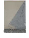 Brunello Cucinelli Frayed-edge Silk Blanket In Neutrals