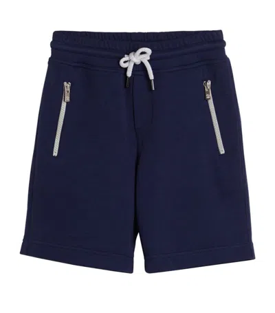 Brunello Cucinelli Kids' French Terry Bermuda Shorts (4-12+ Years) In Blue