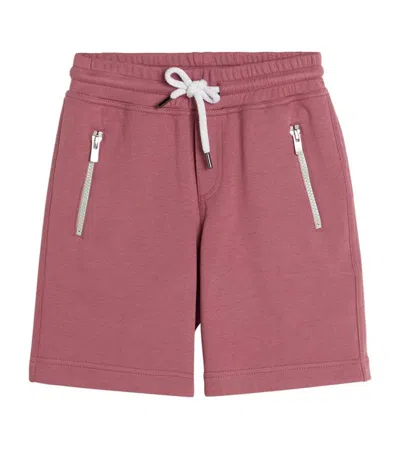 Brunello Cucinelli Kids' French Terry Bermuda Shorts (4-12+ Years) In Pink