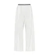 BRUNELLO CUCINELLI FRENCH TERRY COTTON WIDE-LEG TROUSERS