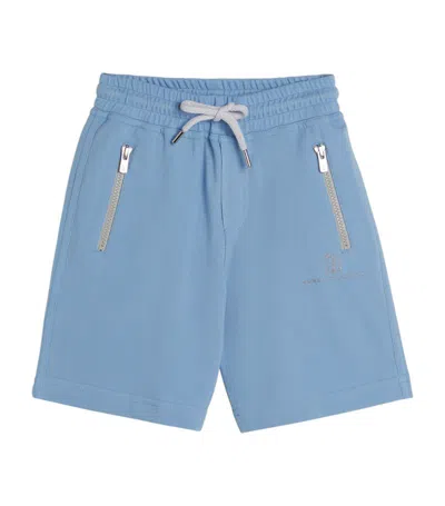 Brunello Cucinelli Kids' French Terry Shorts (4-12 Years) In Blue