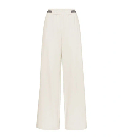 Brunello Cucinelli French Terry Sweatpants In Neutrals
