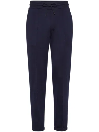 BRUNELLO CUCINELLI FRENCH-TERRY TRACK PANTS