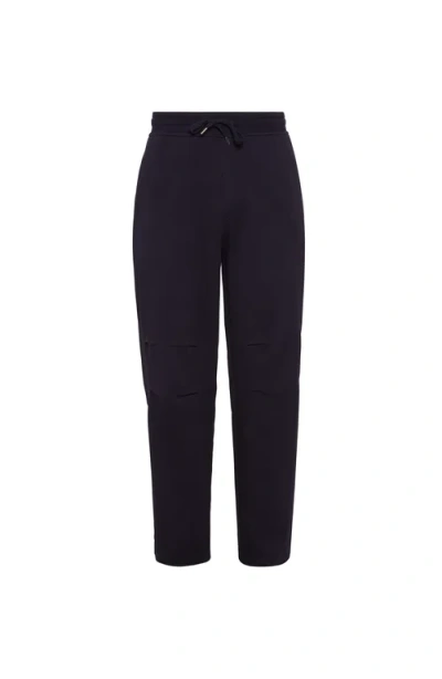 Brunello Cucinelli French Terry Trousers In Blue
