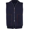 Brunello Cucinelli French Terry Vest In Cobalt