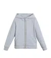 Brunello Cucinelli Cotton Hoodie In Grey