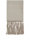 Brunello Cucinelli Fringe-detailing Towel In 灰色