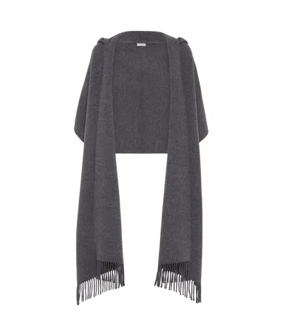 BRUNELLO CUCINELLI BRUNELLO CUCINELLI KNITTED FRINGED SCARF